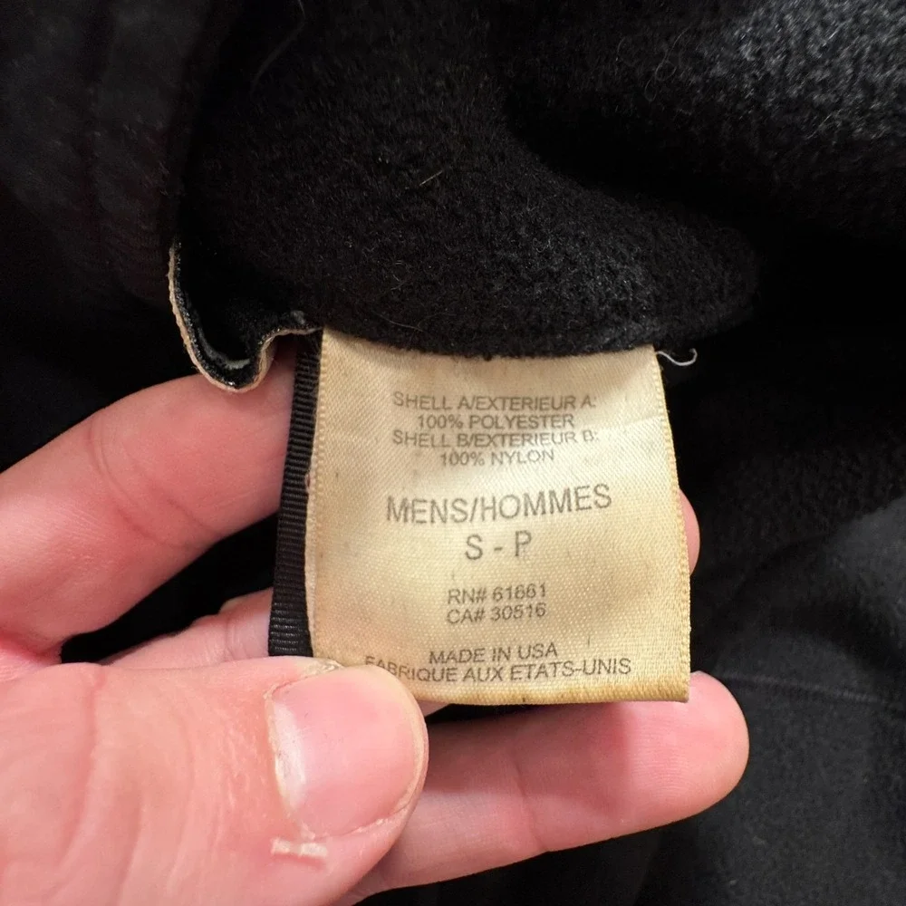 The North Face Fleece Jacket Men Small Black Polyester Full Zip Gorpcore Outdoor
